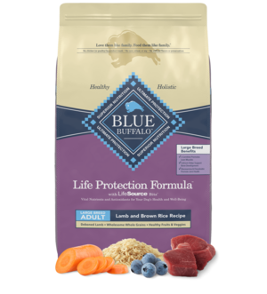 Blue Buffalo Life Protection Formula Lamb and Brown Rice Recipe For Large Breed Adult Dogs