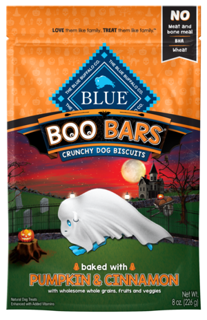 Blue Buffalo Crunchy Dog Biscuits Boo Bars Baked With Pumpkin & Cinnamon