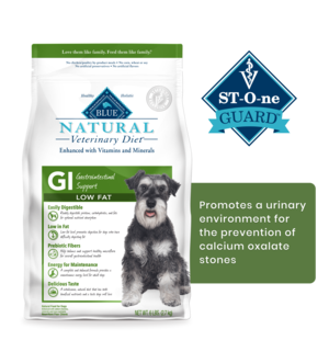 Blue Buffalo Natural Veterinary Diet GI Gastrointestinal Support Low Fat