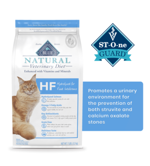 Blue Buffalo Natural Veterinary Diet HF Hydrolyzed For Food Intolerance For Cats