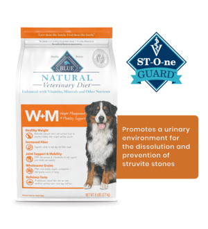 Blue Buffalo Natural Veterinary Diet W+M Weight Management + Mobility Support