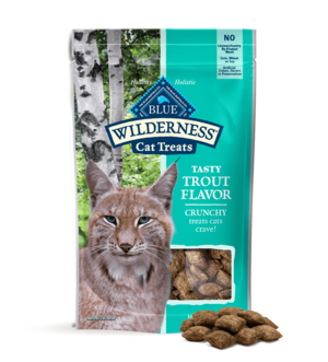 Blue Buffalo Wilderness Crunchy Cat Treats Tasty Trout Flavor