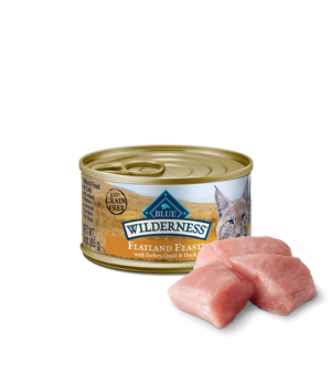 Blue Buffalo Wilderness Flatland Feast With Turkey, Quail & Duck For Cats (Canned)