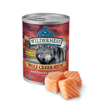 Blue Buffalo Wilderness Wolf Creek Stew With Savory Salmon In Gravy