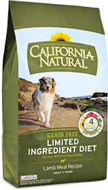 California Natural Grain Free Limited Ingredient Diet Lamb Meal Recipe For Adult Dogs