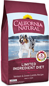 California Natural Grain Free Limited Ingredient Diet Venison & Green Lentils Recipe For Adult Dogs