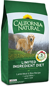 California Natural Limited Ingredient Diet Lamb Meal & Rice Recipe (Large Bites) For Adult Dogs