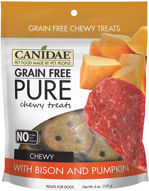 Canidae Grain Free Pure Chewy Treats With Bison and Pumpkin