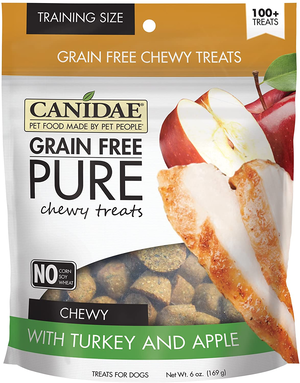 Canidae Grain Free Pure Chewy Treats With Turkey and Apple