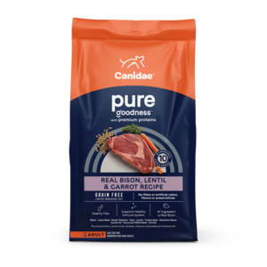 Canidae Pure Goodness Real Bison, Lentil & Carrot Recipe For Adult Dogs