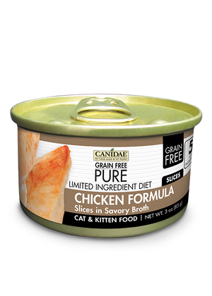 Canidae Grain Free Pure Limited Ingredient Diet Chicken Formula Slices In Savory Broth
