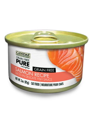 Canidae Grain Free Pure Recipes Salmon Recipe Slices In Delicate Fish Sauce