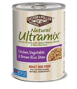 Castor & Pollux Natural Ultramix Chicken, Vegetable & Brown Rice Stew For Adult Dogs