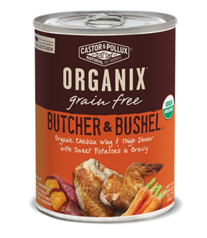 Castor & Pollux Organix Grain Free Butcher & Bushel Organic Chicken Wing & Thigh Dinner