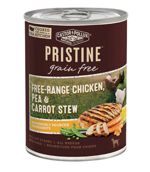 Castor & Pollux Pristine Grain Free Free-Range Chicken, Pea & Carrot Stew