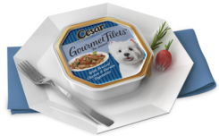 Cesar Gourmet Filets With Braised Chicken and Garden Vegetables