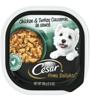 Cesar Home Delights Chicken & Turkey Casserole In Sauce