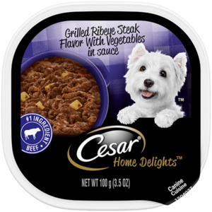 Cesar Home Delights Grilled Ribeye Steak Flavor With Vegetables In Sauce