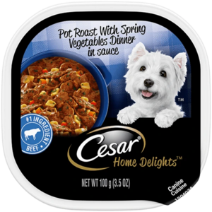 Cesar Home Delights Pot Roast With Spring Vegetables Dinner In Sauce