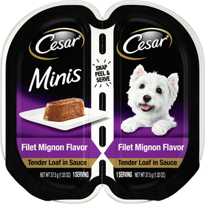 Cesar Minis Filet Mignon Flavor Tender Loaf In Sauce