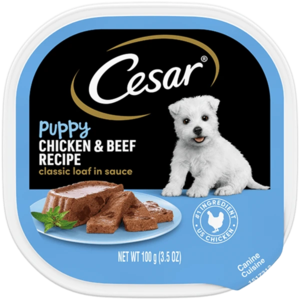 Cesar Classic Loaf In Sauce Chicken & Beef Recipe For Puppies