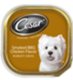 Cesar Original Pate Smoked BBQ Chicken Flavor In Meaty Juices