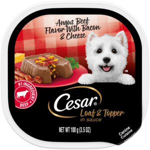 Cesar Loaf & Topper In Sauce Angus Beef Flavor With Bacon & Cheese