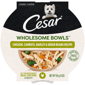 Cesar Wholesome Bowls Chicken, Carrots, Barley & Green Beans Recipe