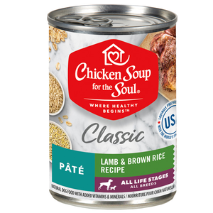 Chicken Soup For The Soul Classic Lamb & Brown Rice Recipe Pate For Dogs