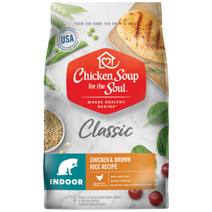 Chicken Soup For The Soul Classic Chicken & Brown Rice Recipe Indoor With Hairball Care For Adult Cats
