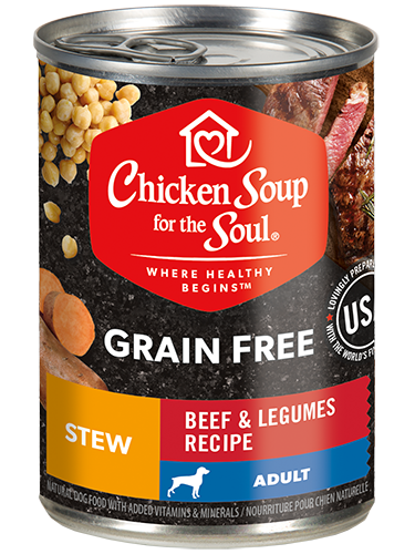 Chicken Soup For The Soul Grain Free Beef & Legumes Recipe Stew For Adult Dogs