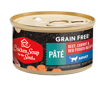 Chicken Soup For The Soul Grain Free Beef, Carrot & Red Potato Recipe Pate For Adult Cats