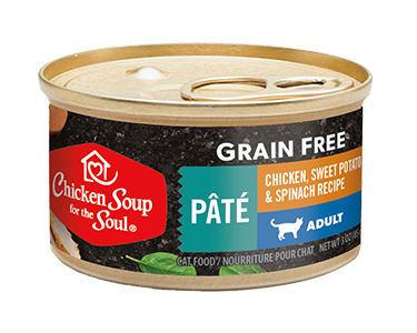 Chicken Soup For The Soul Grain Free Chicken, Sweet Potato & Spinach Recipe Pate For Adult Cats