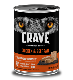 Crave Canned Dog Food Chicken & Beef Pate