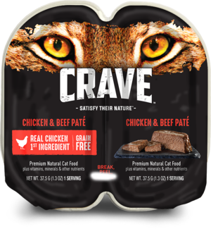 Crave Wet Cat Food Grain Free Chicken & Beef Pate