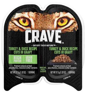Crave Wet Cat Food Grain Free Turkey & Duck Recipe Cuts In Gravy