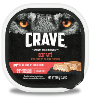 Crave Wet Dog Food Beef Pate With Shreds Of Real Chicken