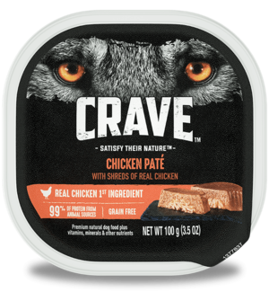 Crave Wet Dog Food Chicken Pate With Shreds Of Real Chicken