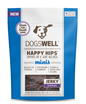 Dogswell Happy Hips Duck Recipe Jerky Treats (Minis For Small Dogs)