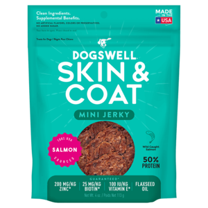 Dogswell Skin & Coat Mini Jerky Salmon Recipe