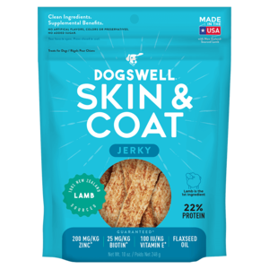 Dogswell Skin & Coat Jerky Lamb Recipe