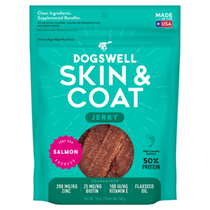 Dogswell Skin & Coat Jerky Salmon Recipe