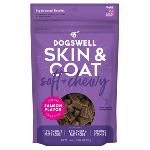 Dogswell Skin & Coat Salmon Flavor (Soft + Chewy)
