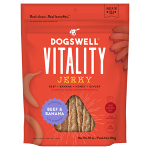Dogswell Vitality Jerky Beef & Banana Recipe