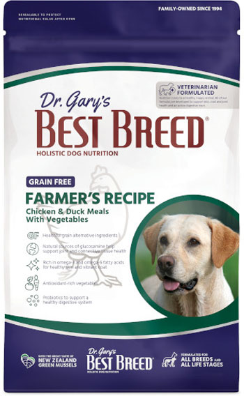 Dr. Gary's Best Breed Holistic Dog Nutrition Grain Free Farmer's Recipe