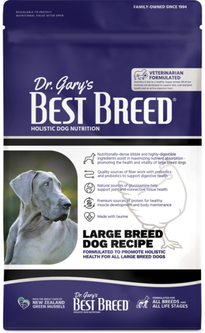 Dr. Gary's Best Breed Holistic Dog Nutrition Large Breed Dog Recipe