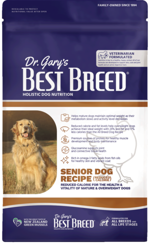 Dr. Gary's Best Breed Holistic Dog Nutrition Senior Dog Recipe (Reduced Calorie)
