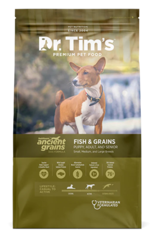 Dr. Tim's Dry Dog Food Heirloom Ancient Grains Fish & Grains Dog Formula