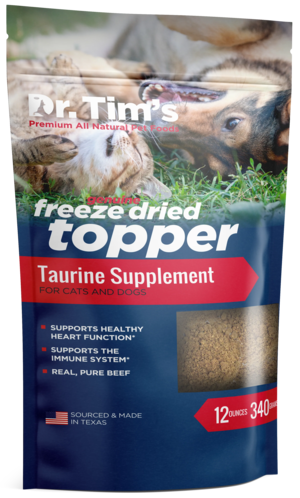 Dr. Tim's Freeze Dried Topper Taurine Supplement For Cats and Dogs