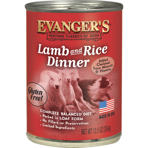 Evanger's Heritage Classics Lamb and Rice Dinner For Dogs